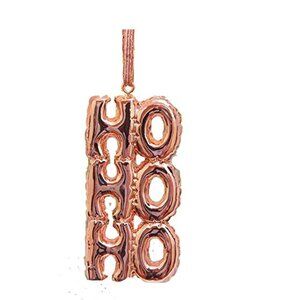 Rose Gold Ho Ho Ho Balloon Design Hanging Ornament